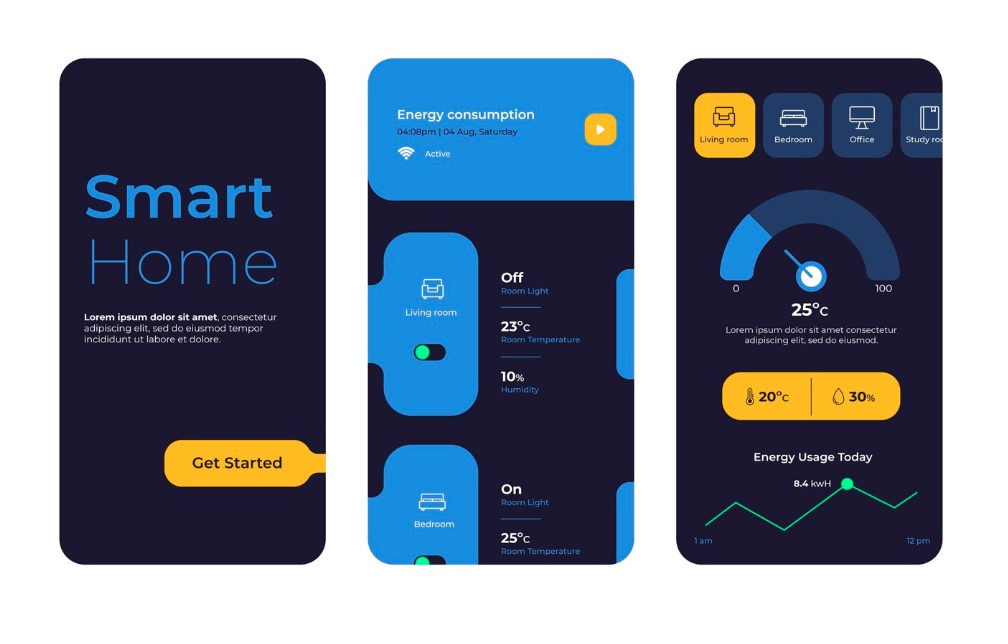 Interface der Giebel Haussteuerung
